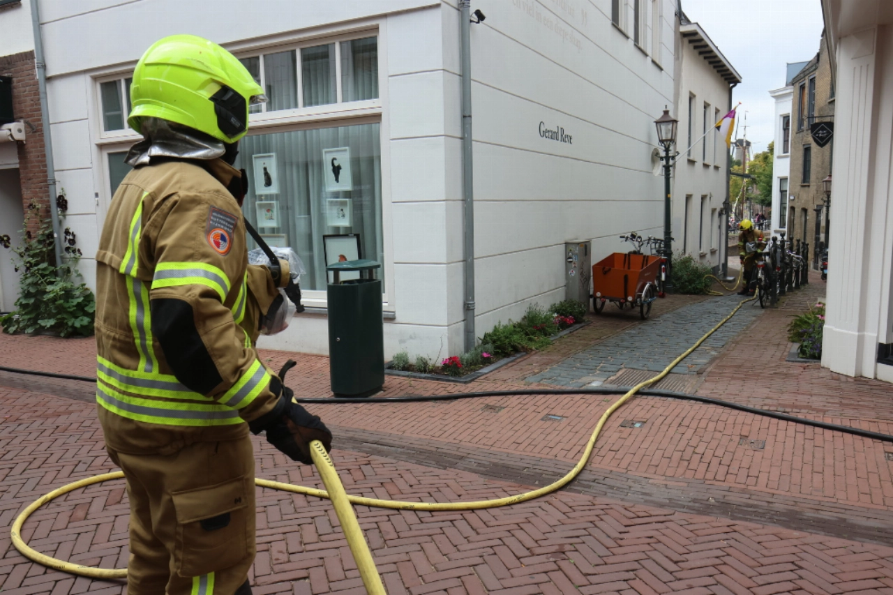 Brand in woning Hoogstraat
